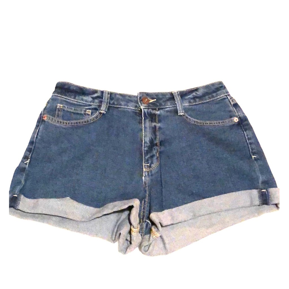 High Waisted Blue Jean Shorts